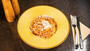 Spaghetti sos roșu